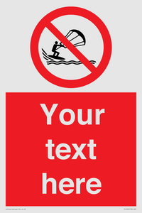 Custom No kite surfing